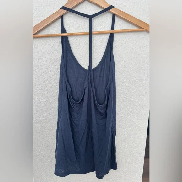 Simple navy Racerback Tank - Picture 2 of 3